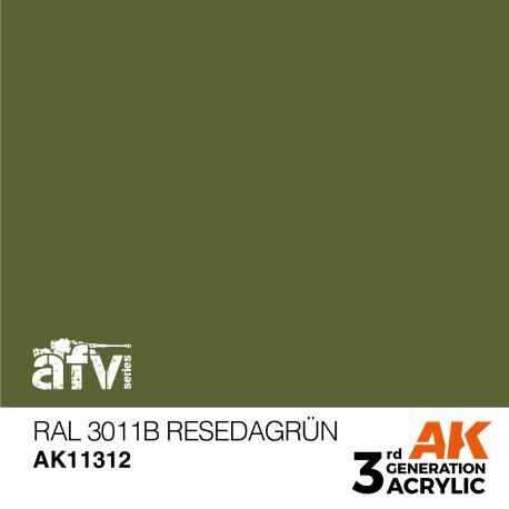 AK INTERACTIVE 3 rd. RAL 6011B RESEDAGRÜN – AFV . Marca AK Interactive. Ref: AK11312.