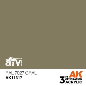 AK INTERACTIVE 3 rd. RAL 7027 GRAU – AFV. Marca AK Interactive. Ref: AK11317.