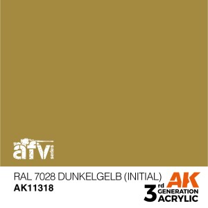 AK INTERACTIVE 3 rd. RAL 7028 DUNKELGELB (INITIAL) – AFV. Marca AK Interactive. Ref: AK11318.