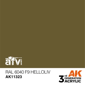AK INTERACTIVE 3 rd. RAL 6040 F9 HELLOLIV – AFV. Marca AK Interactive. Ref: AK11323.