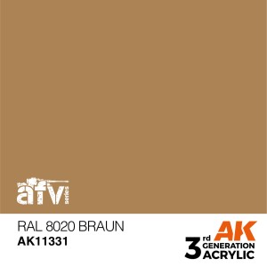 AK INTERACTIVE 3 rd. RAL 8020 BRAUN – AFV. Marca AK Interactive. Ref: AK11331.