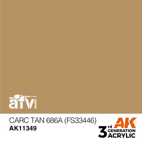 AK INTERACTIVE 3 rd. CARC TAN 686A (FS33446) – AFV. Marca AK Interactive. Ref: AK11349.
