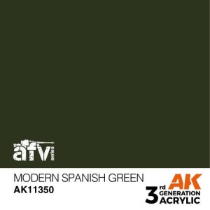 AK INTERACTIVE 3 rd. MODERN SPANISH GREEN – AFV. Marca AK Interactive. Ref: AK11350.
