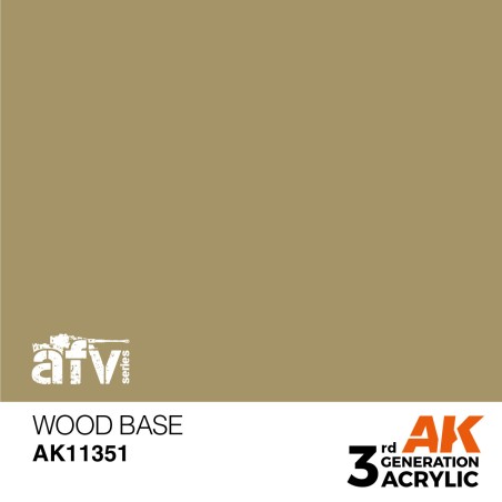 AK INTERACTIVE 3 rd. WOOD BASE – AFV. Marca AK Interactive. Ref: AK11351.