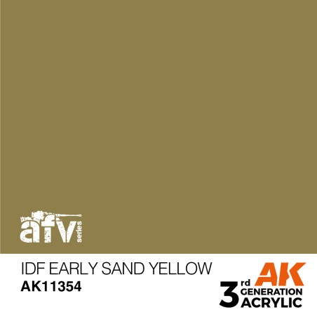 AK INTERACTIVE 3 rd. IDF EARLY SAND YELLOW – AFV. Marca AK Interactive. Ref: AK11354.