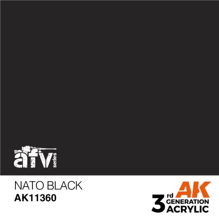 AK INTERACTIVE 3 rd. NATO BLACK – AFV. Marca AK Interactive. Ref: AK11360.