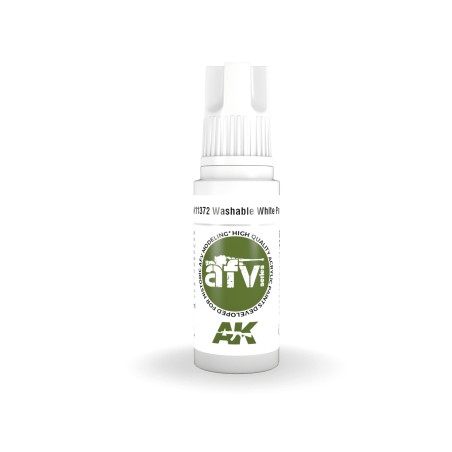 AK INTERACTIVE 3 rd. WASHABLE WHITE PAINT – AFV. Marca AK Interactive. Ref: AK11372.