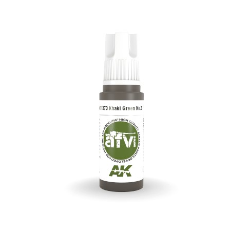 AK INTERACTIVE 3 rd. KHAKI GREEN NO.3 – AFV. Marca AK Interactive. Ref: AK11373.