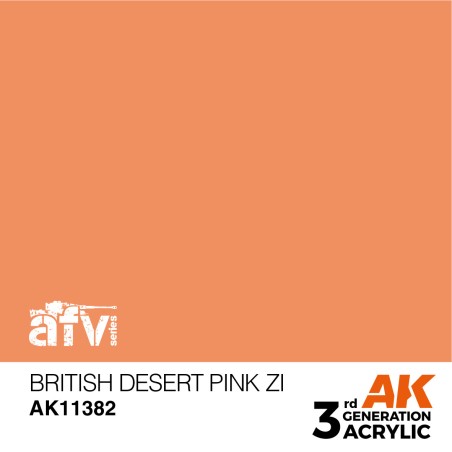 AK INTERACTIVE 3 rd. BRITISH DESERT PINK ZI – AFV. Marca AK Interactive. Ref: AK11381.