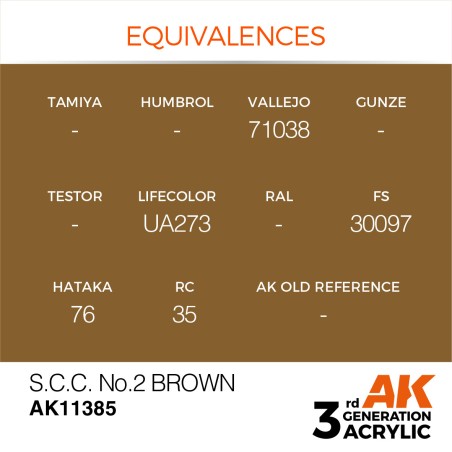 AK INTERACTIVE 3 rd. S.C.C. NO.2 BROWN – AFV. Marca AK Interactive. Ref: AK11385.