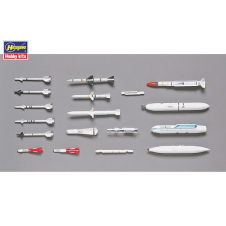 AIRCRAFT WEAPONS D : U.S. SMART BOMBS & TARGET PODS. Escala 1:48. Marca Hasegawa. Ref: 36008.