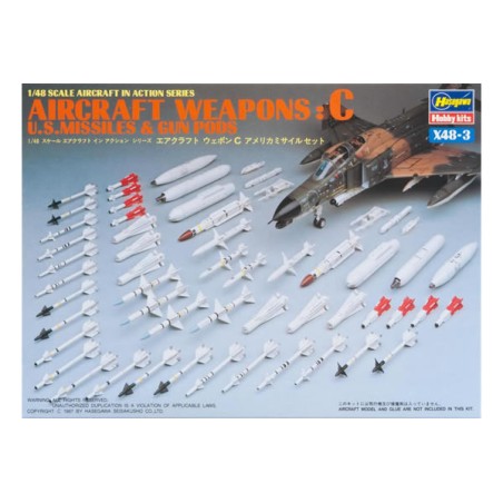 AIRCRAFT WEAPONS D : U.S. SMART BOMBS & TARGET PODS. Escala 1:48. Marca Hasegawa. Ref: 36008.