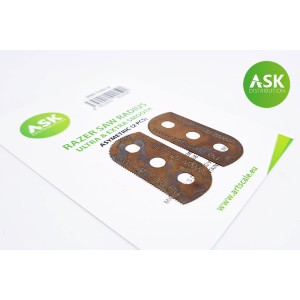 ASK holder- Radius - ultra & extra smooth asymmetric 100/65 teeth 2 pc.. Marca ASK. Ref: 200-T0014.