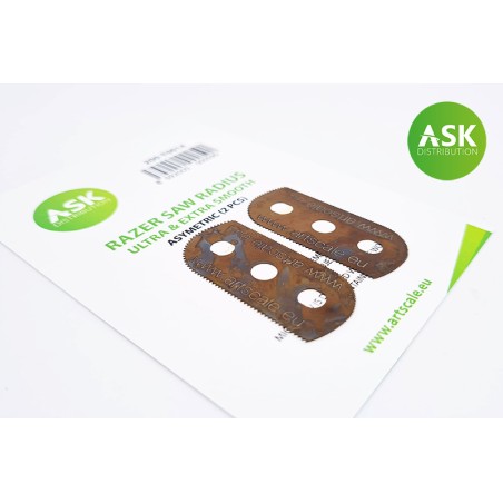 ASK holder- Radius - ultra & extra smooth asymmetric 100/65 teeth 2 pc.. Marca ASK. Ref: 200-T0014.