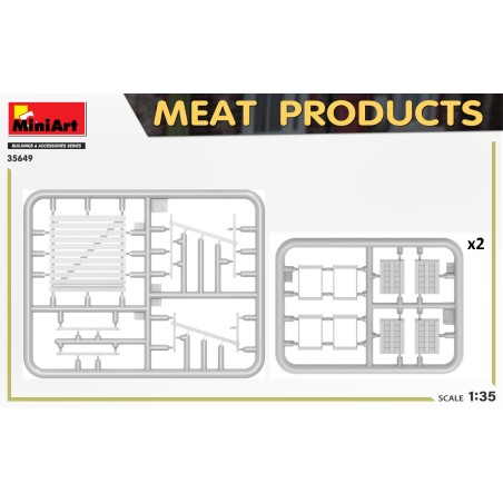 MEAT PRODUCTS. Escala 1:35. Marca Miniart. Ref: 35649.