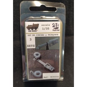 Cinchas y Trinquetes, 3ud. 1:35. Marca BMR. Ref: 3D35005.