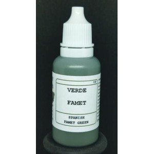 Acrilico Verde FAMET. Bote 17 ml. Marca BMR. Ref: VF.