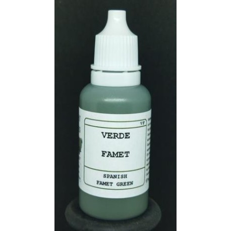 Acrilico Verde FAMET. Bote 17 ml. Marca BMR. Ref: VF.