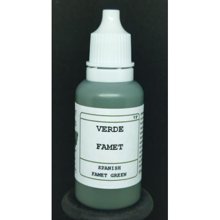 Acrilico Verde FAMET. Bote 17 ml. Marca BMR. Ref: VF.