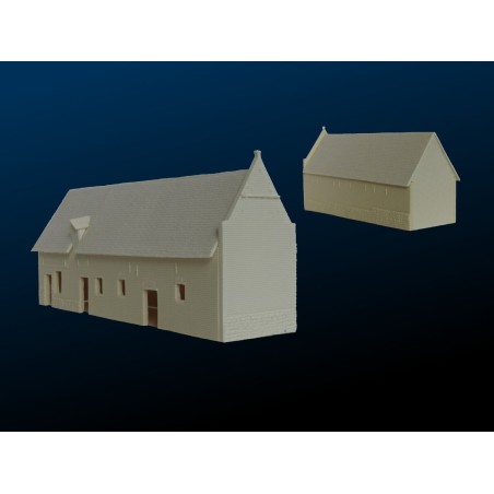 Hougoumont, Establo sur /Stable. Escala 1:72. Marca Balwward. Ref: WT-HG-S1-02