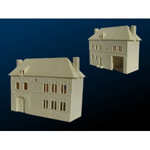 Hougoumont, Casa del jardinero / Gardener's House. Escala 1:72. Marca Balwward. Ref: WT-HG-S1-01