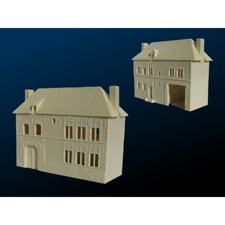 Hougoumont, Casa del jardinero / Gardener's House. Escala 1:72. Marca Balwward. Ref: WT-HG-S1-01