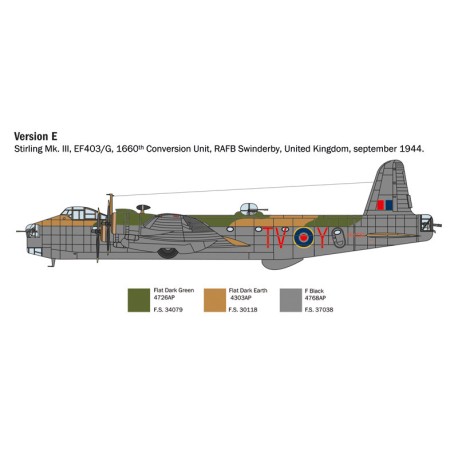 Stirling Mk. III. Escala 1:72. Marca Italeri. Ref: 1462.