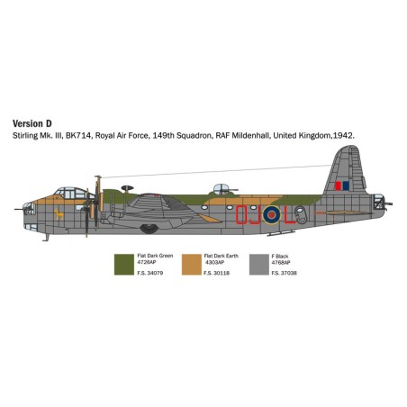 Stirling Mk. III. Escala 1:72. Marca Italeri. Ref: 1462.