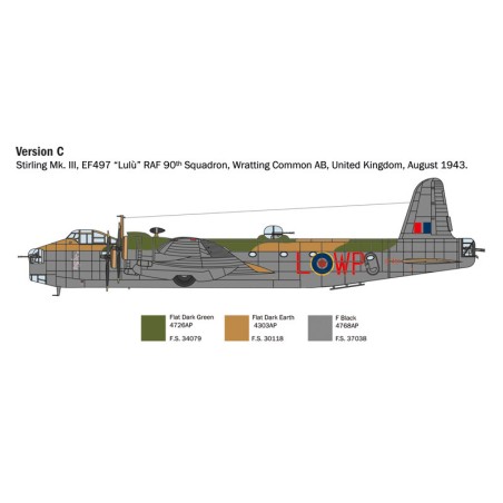 Stirling Mk. III. Escala 1:72. Marca Italeri. Ref: 1462.