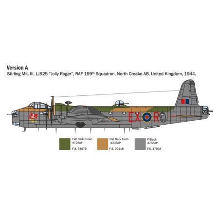Stirling Mk. III. Escala 1:72. Marca Italeri. Ref: 1462.