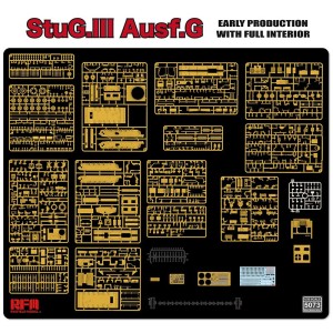 StuG. III Ausf. G Early Production with full interior & workable track links. Escala 1:35. Marca RFM Model. Ref: 5073. 2