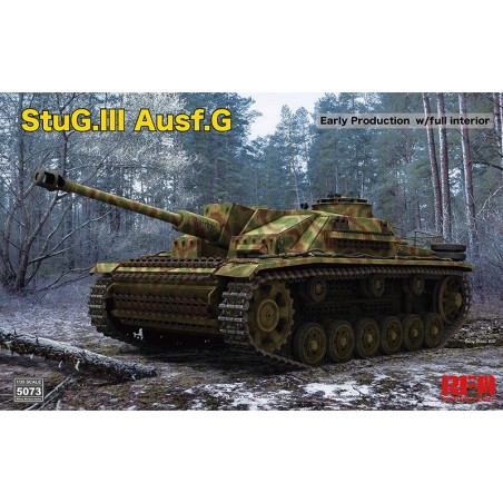 StuG. III Ausf. G Early Production with full interior & workable track links. Escala 1:35. Marca RFM Model. Ref: 5073.
