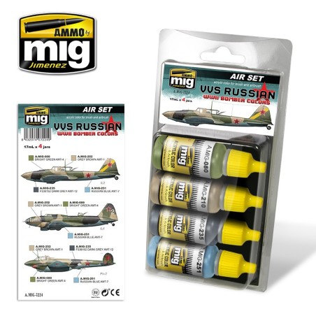 VVS BOMBARDEROS SOVIÉTICOS DE LA WWII. Marca Ammo of Mig Jimenez. Ref: AMIG7224.