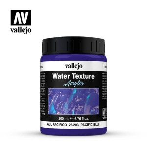 Agua Azul Pacífico. Bote 200 ml. Marca Vallejo. Ref: 26203.