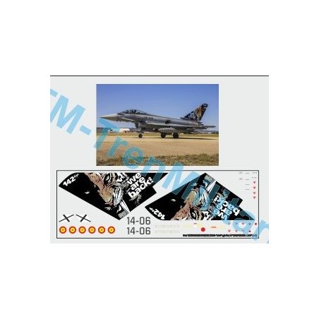 TYPHOON EUROFIGHTER EF2000 "14-34", "gris ALA 14". Escala 1:72. Marca Trenmilitaria. Ref: 000_5580.