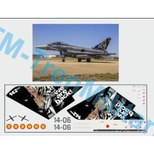 TYPHOON EUROFIGHTER EF2000 "14-06", "gris ALA 14", Tiger we are back. Escala 1:48. Marca Trenmilitaria. Ref: 000_6856.