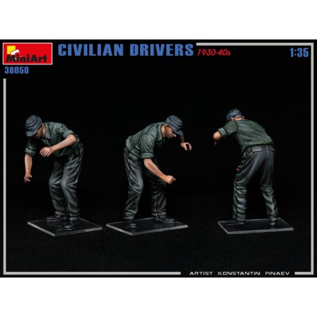 CIVILIAN DRIVERS 1930-40s. Escala 1:35. Marca Miniart. Ref: 38050.