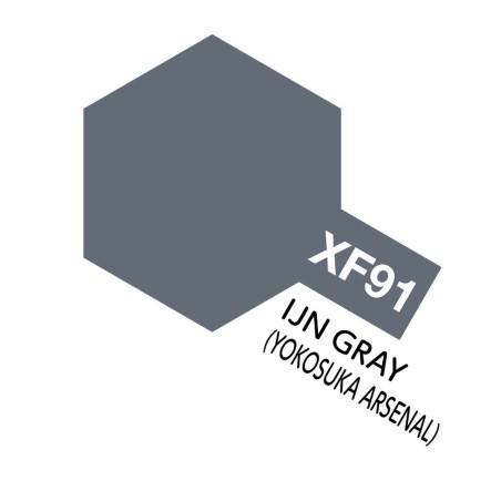 IJN gray (Yokosuka Arsenal). Bote 10 ml. Marca Tamiya. Ref: XF-91.
