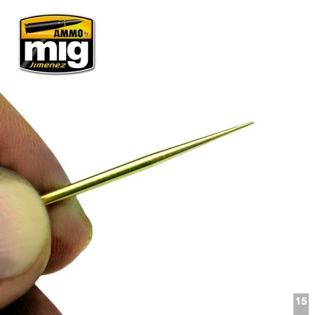 BRASS TOOTHPICKS. Marca Ammo of Mig Jimenez. Ref: AMIG8026.