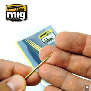 BRASS TOOTHPICKS. Marca Ammo of Mig Jimenez. Ref: AMIG8026. 2