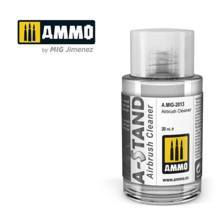 A-STAND Limpiador y  Diluyente de Aerógrafo. Marca Ammo of Mig Jimenez. Ref: AMIG2013.