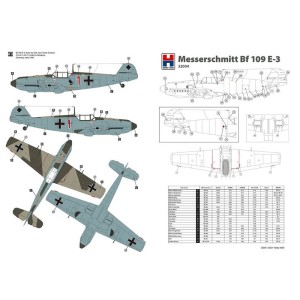 Messerschmitt Bf 109 E-3. Escala 1:32. Marca Hobby 2000. Ref: 32004. 2