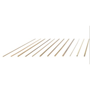 Perfiles de latón 2 x 0,5 mm. 1 und. Marca Amati. Ref: 2753/25.