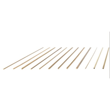 Perfiles de latón 2 x 0,5 mm. 1 und. Marca Amati. Ref: 2753/25.