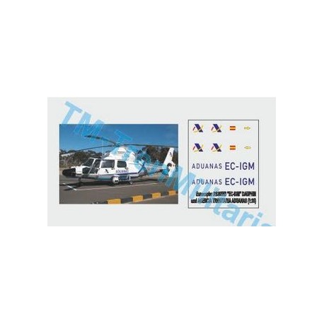 Eurocopter AS365N3 "EC-IGM", Dauphin. Agencia tributaria aduanas. Escala 1:72. Marca Trenmilitaria. Ref: 000_7560.