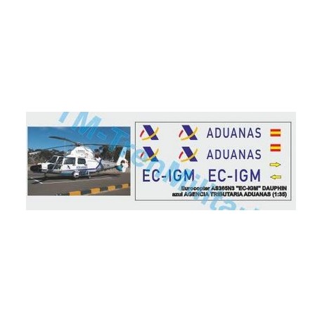 Eurocopter AS365N3 "EC-IGM", Dauphin. Agencia tributaria aduanas. Escala 1:35. Marca Trenmilitaria. Ref: 000_7544.