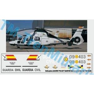 Calcas del helicóptero Eurocopter AS365N3 "09-403", Dauphin. Guardia civil. Escala 1:35. Marca Trenmilitaria. Ref: 000_7546.
