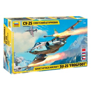 Soviet Attack Aircraft Su-25 "Frogfoot". Escala 1:48. Marca Zvezda. Ref: 4807.