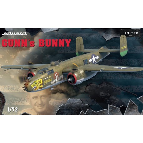 B-25J Mitchell STRAFER, GUNN´s BUNNY, Serie Limitada. Escala 1:72. Marca Eduard. Ref: 2139.