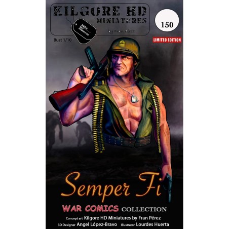 Semper Fi,  1:10. Edición Limitada. Marca Kilgore HD Miniature. Ref: Semper Fi.